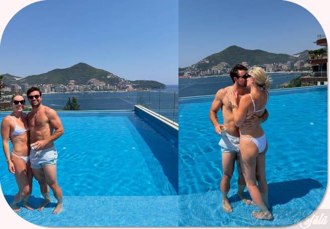 Matthieu Bailet! Havuzda Lindsey Vonn’u öpücüklere boğdu..