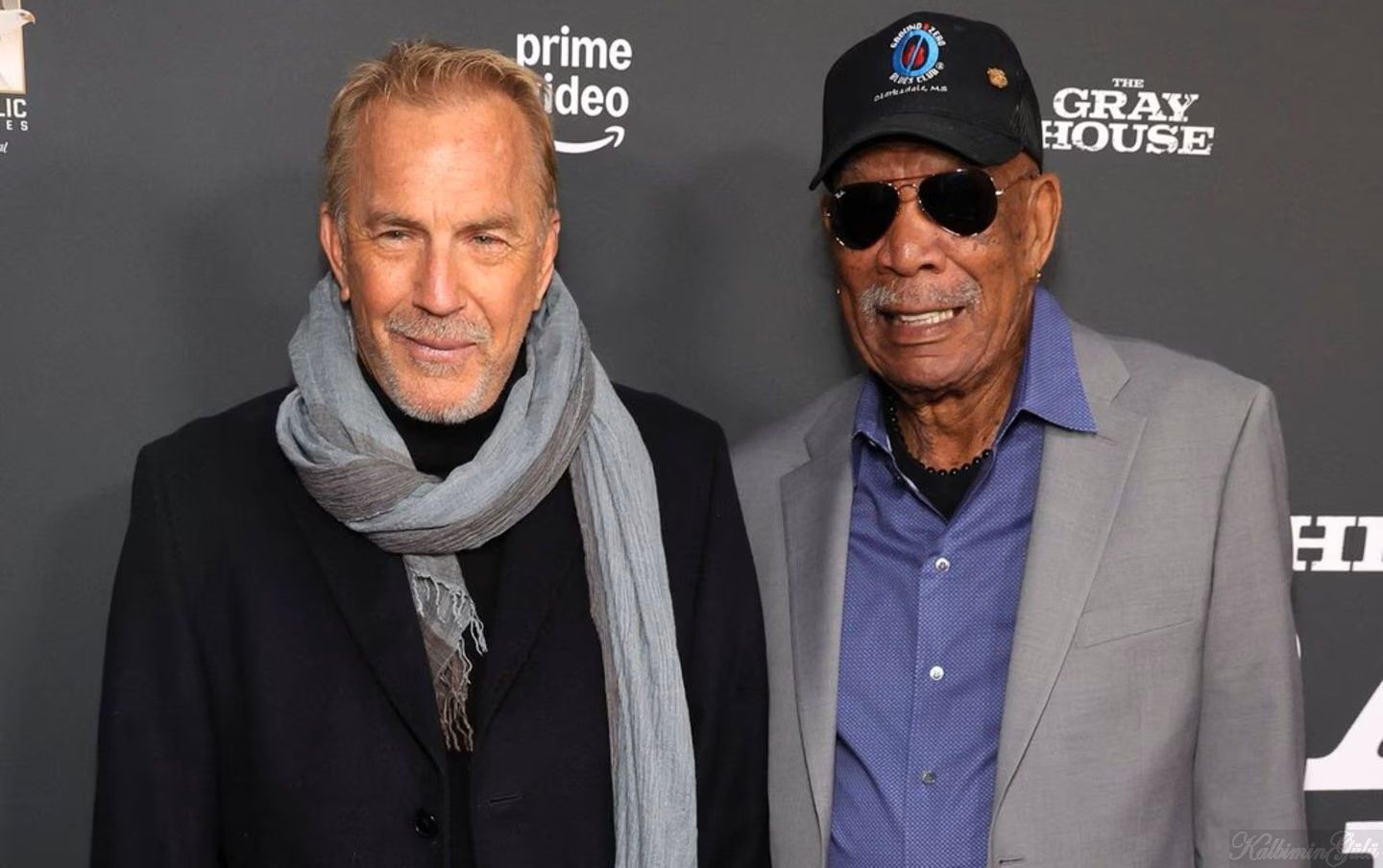 Kevin Costner ve Morgan Freeman: Kırmızı halıda büyük buluşma. : Son Dakika Magazin Haberleri.