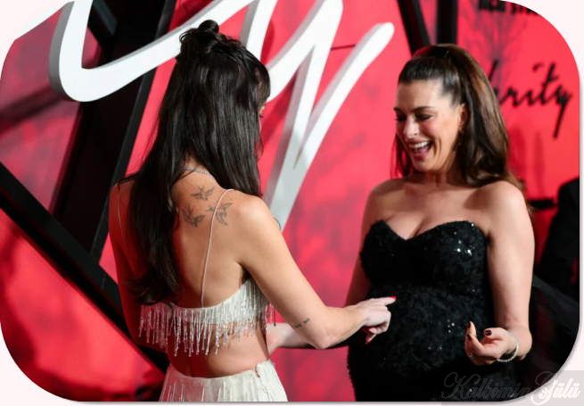Sahneye hamile haliyle çıktı, Anne Hathaway gerilim filmini tanıtıyor.