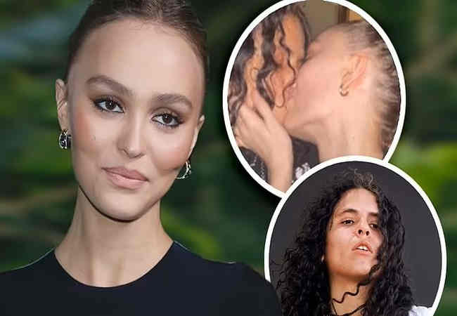 Johnny Depp'in kızı Lily Rose rapçi kizla öpüşüyor.Depp'in kızını Lily Roseyi bu kadar mutlu eden kadın kim?  
Johnny Depp ve Fransız şarkıcı Vanessa Paradis'in k.!