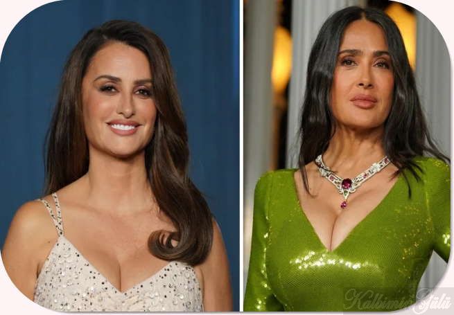 Penelope Cruz ve Salma Hayek, acil iniş sırasında palyaço kostümleriyle..