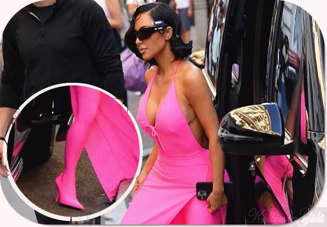 Kim Kardashian taytın üzerine mi topuklu ayakkabıları giydin? : Son Dakika Magazin Haberleri.