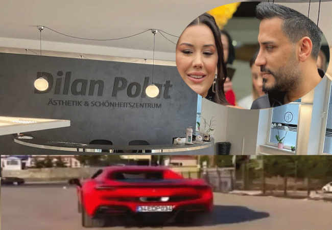 Dilan Polat Ferrari ile karakola gitti görüntüsü gündem oldu