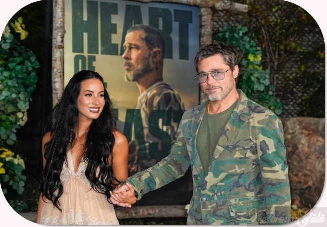 Brad Pitt, Ines’in “Asker kıyafeti“yle tüm dikkatleri üzerine çekti.