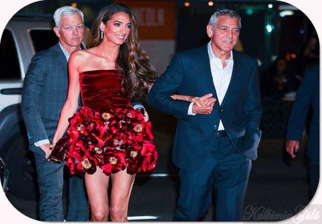 George Clooney ve Amal: mini elbise ile kırmızı halıda göz kamaştırdı. : Son Dakika Magazin Haberleri.