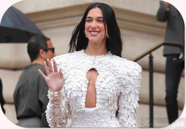 Dua Lipa, düğün maratonuna, göz kamaştırıcı bir elbiseyle başlıyor..