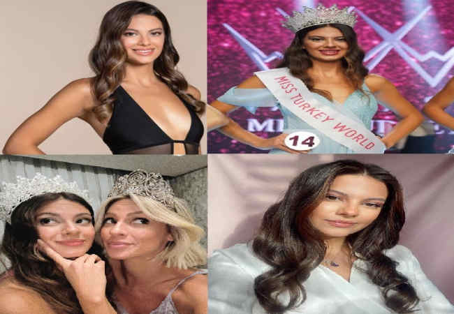 Dilara Korkmaz Türkiye'nin en guzel Miss Turkey unvanini aldi