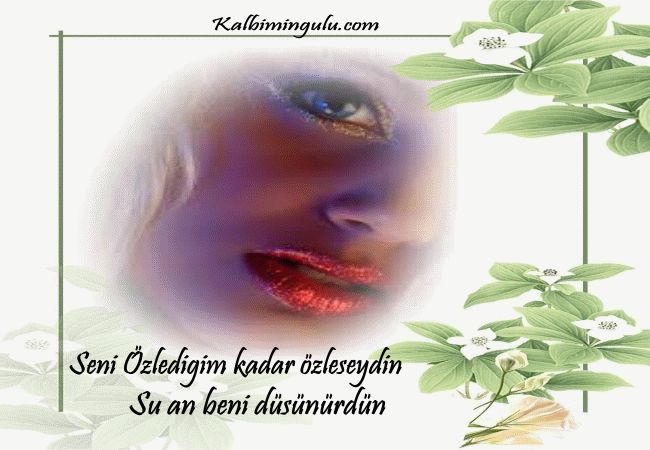 Sevgiliye Seni ozledim sözler.