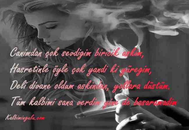 Sevgiliye siirli ekartlar.