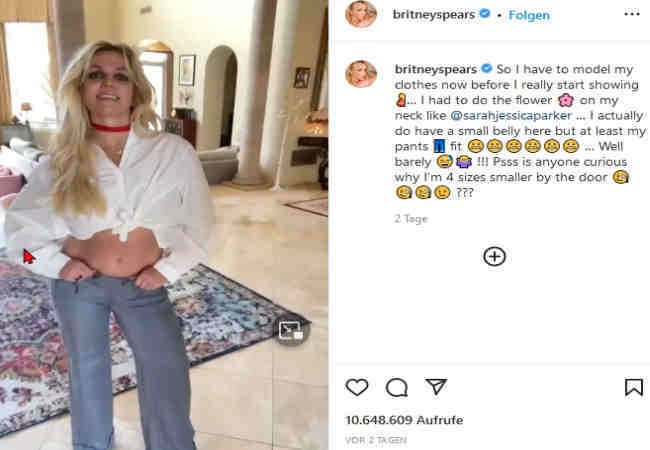 Britney Spears ilk kez minik bebek yumruğunu gösteriyor.Magazin Haberler