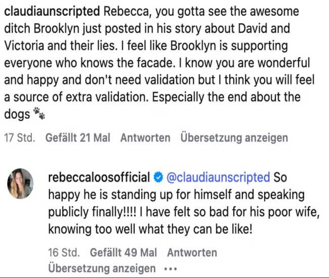 Brooklyn Beckham: Babası David’in iddia edilen metresi onun tarafını tutuyor..