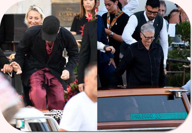 Leonardo DiCaprio ve Bill Gates Dolce Notte giyim tarzını çok ciddiye alıyor ve pijama görünümleriyle karşımıza çıkıyorlar.