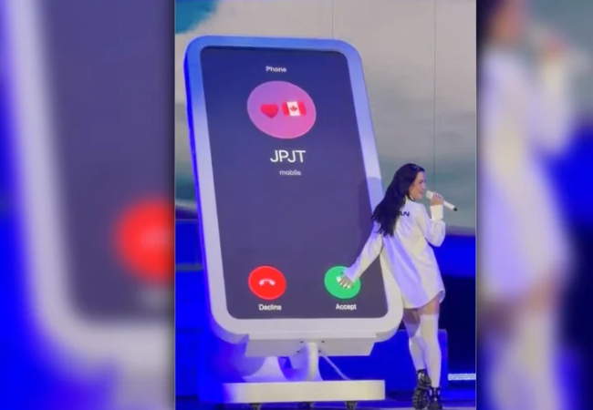 Katy Perry, Justin Trudeau'dan gelen bir telefonu yanıtladı.