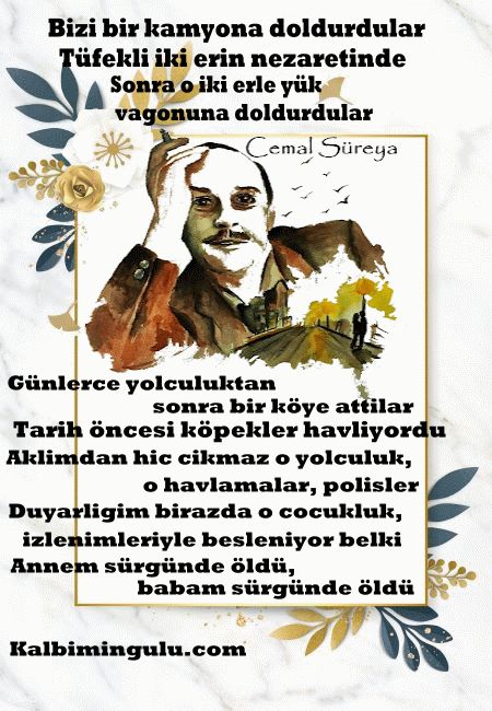 Ünlü Sair Cemal Süreya’ya anıtı başında anıldı